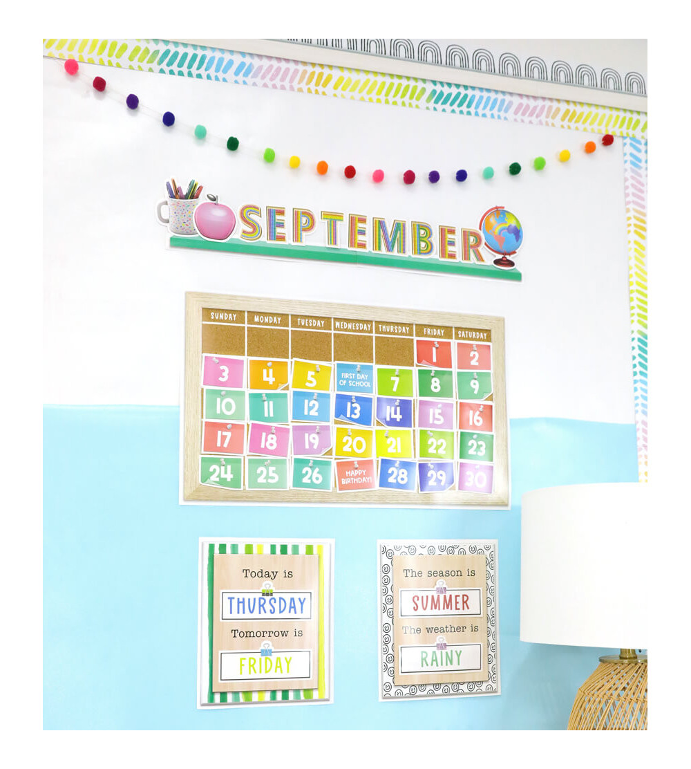 Creatively Inspired Calendar Bulletin Board Set Carson Dellosa Ed