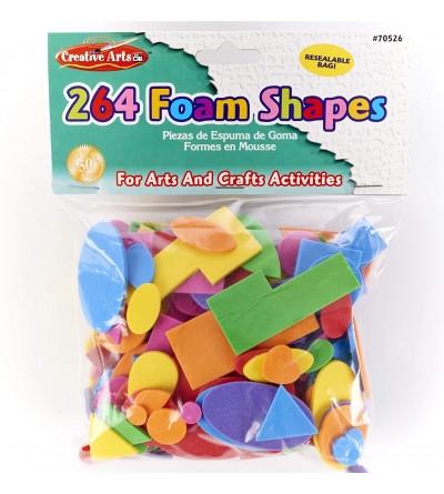 Foam Shapes Assorted Colors - - CHL70526
