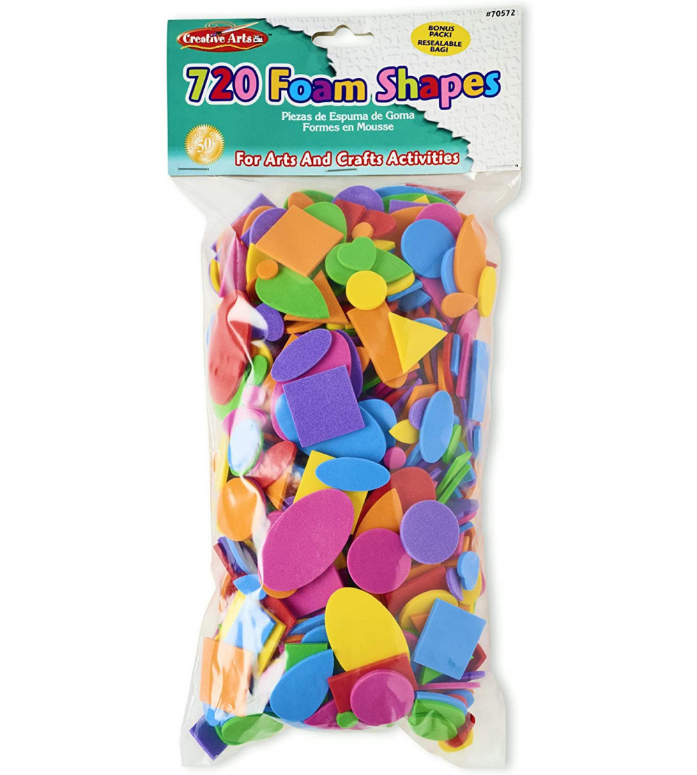 Foam Shapes Assorted Colors - - CHL70526