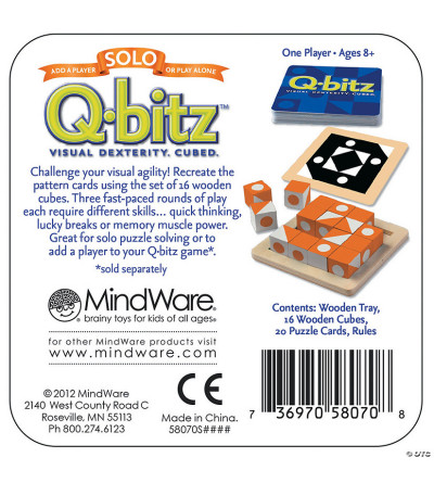 Q-bitz Solo: Orange Edition - MindWare® - MWA58070