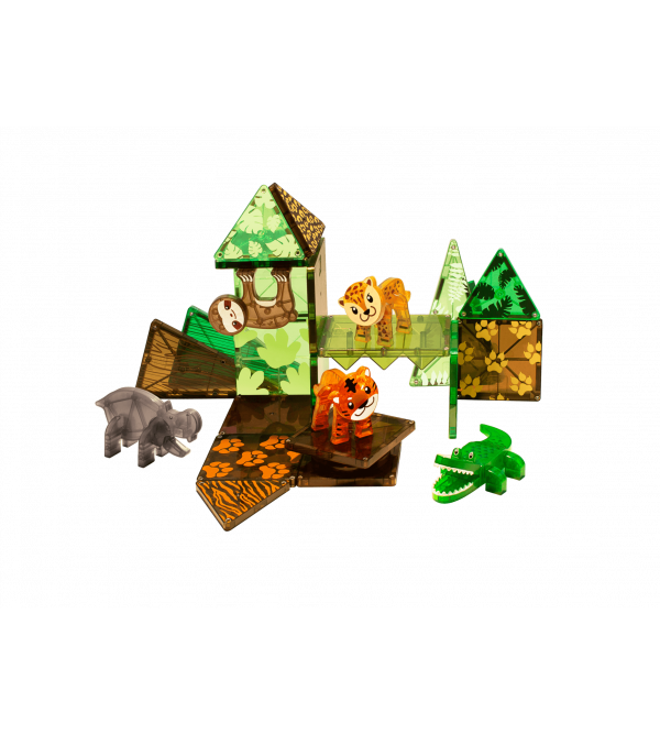magna tiles jungle