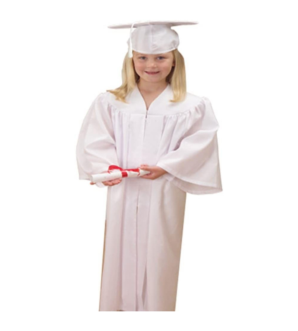 White Graduation Cap And Gown Vlr Eng Br