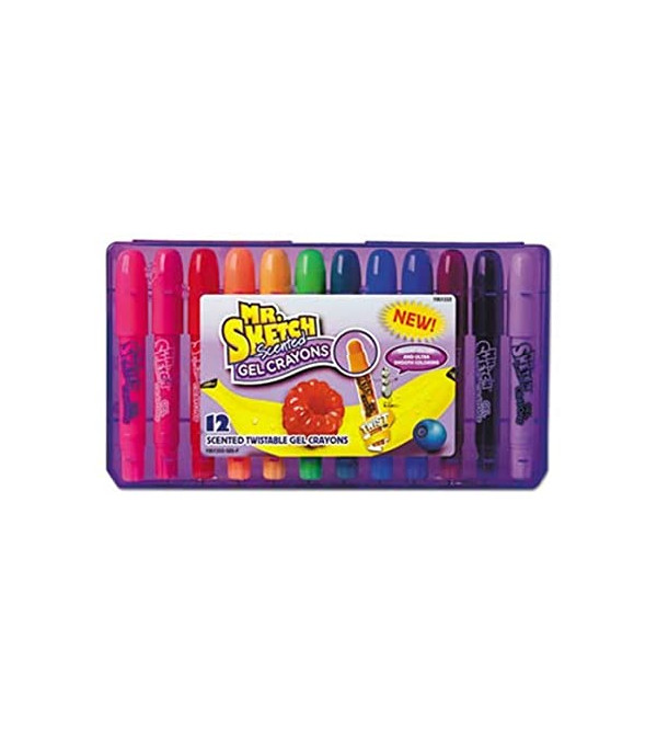 Mr. Sketch Scented Twistable Gel Crayons, Set of 12
