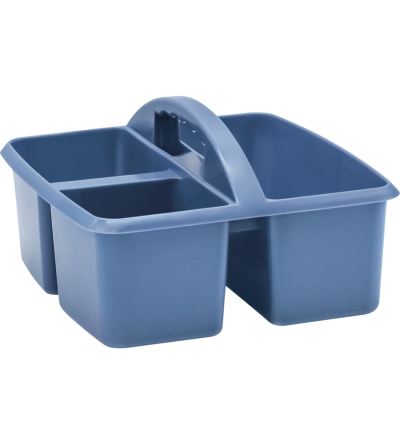 Teacher Created Resources Slate Blue Small Plastic Storage Bin, Pack of 6