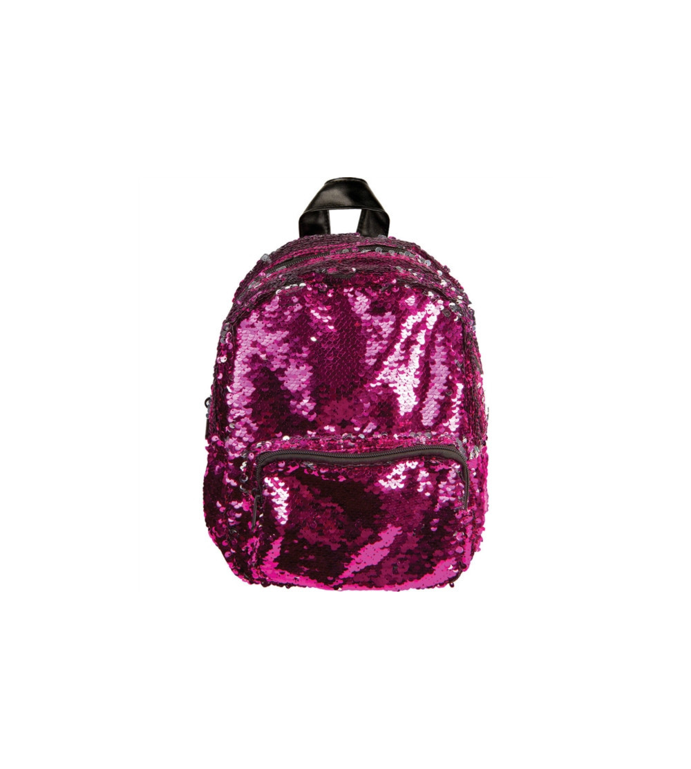 pink sequin mini backpack