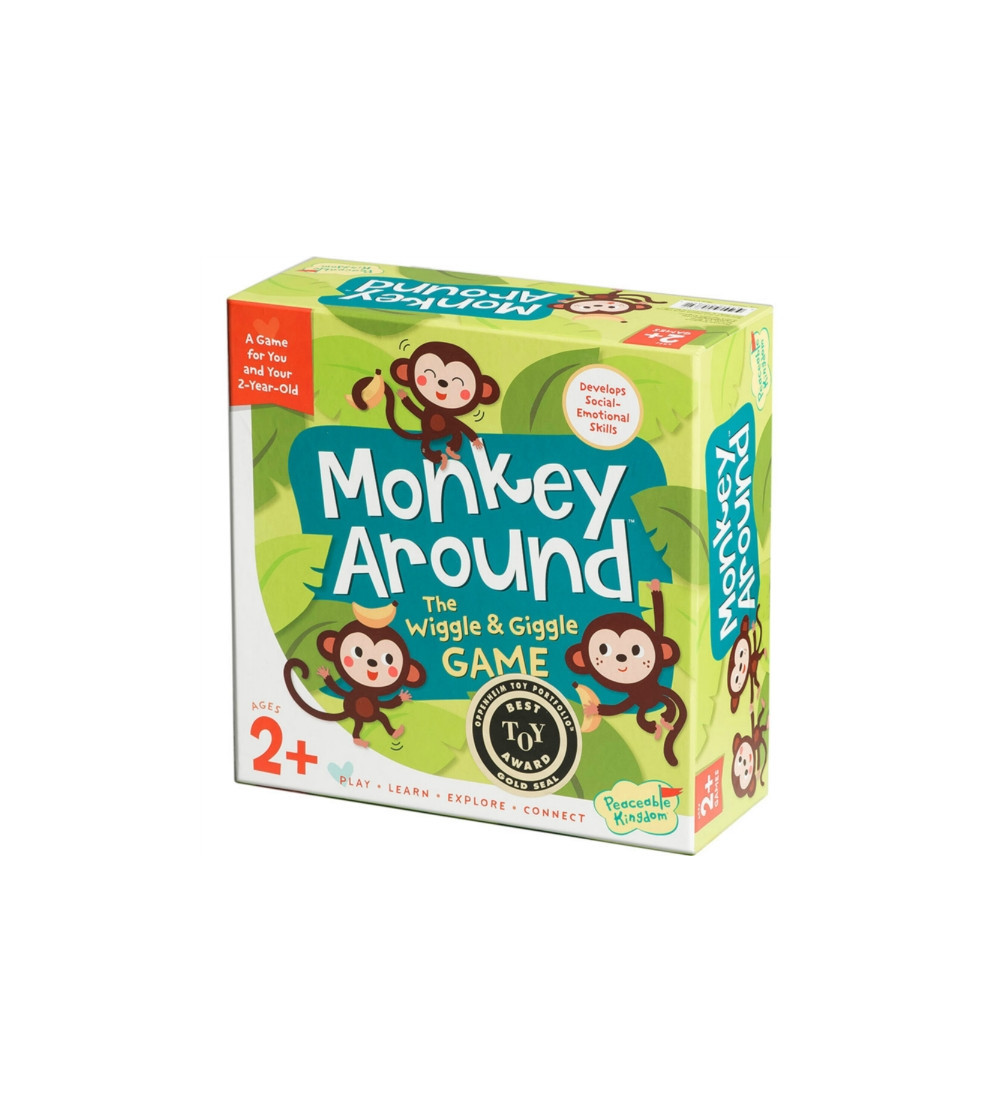The Wiggle & Giggle Game of Movement for 2-Year-Olds Peaceable Kingdom Monkey Around 