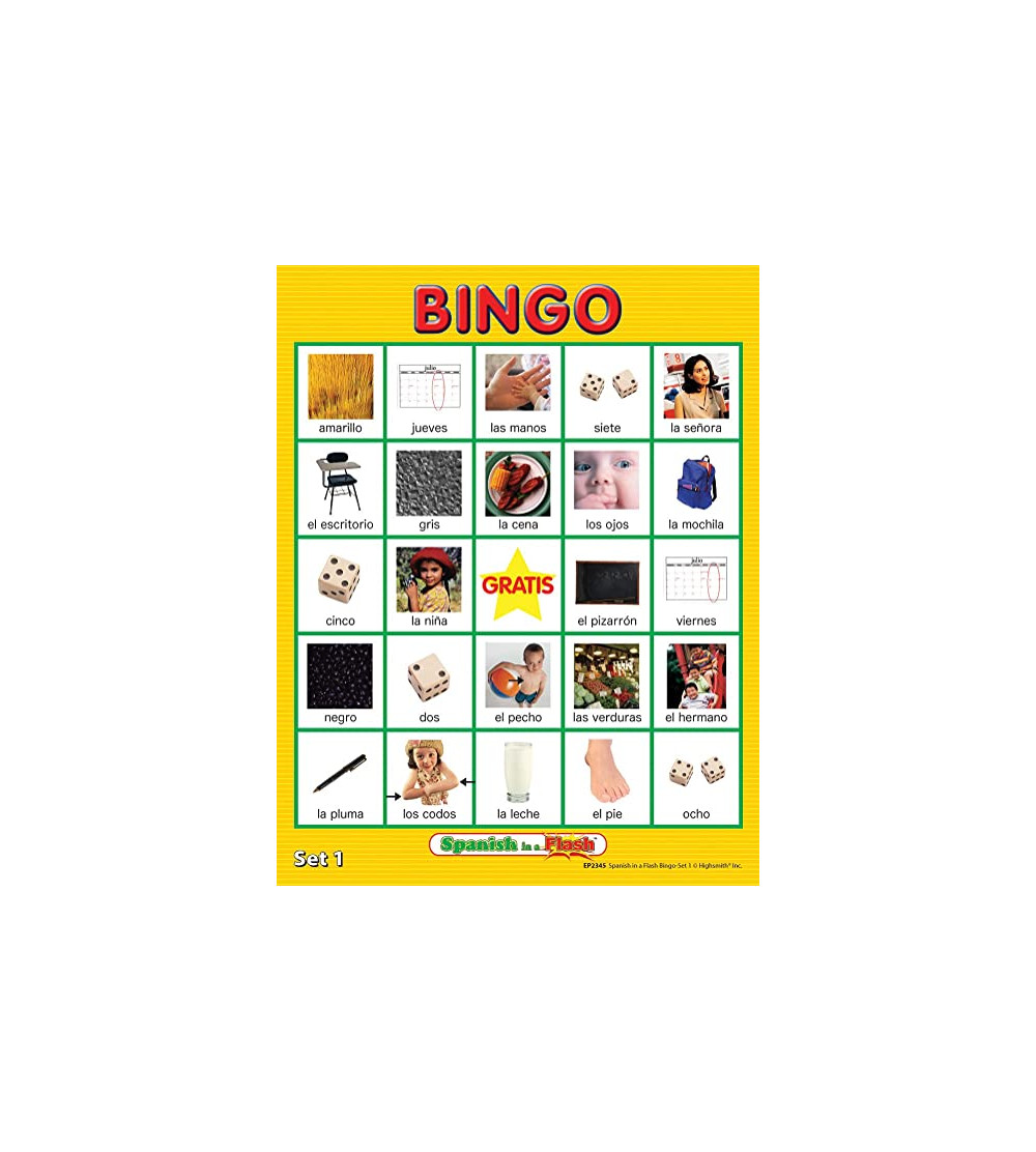 Spanish Bingo Game