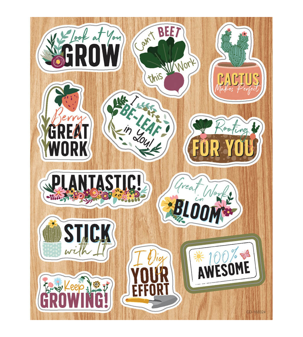 Grow Together Motivational Shape Stickers - Carson-Dellosa Educatio