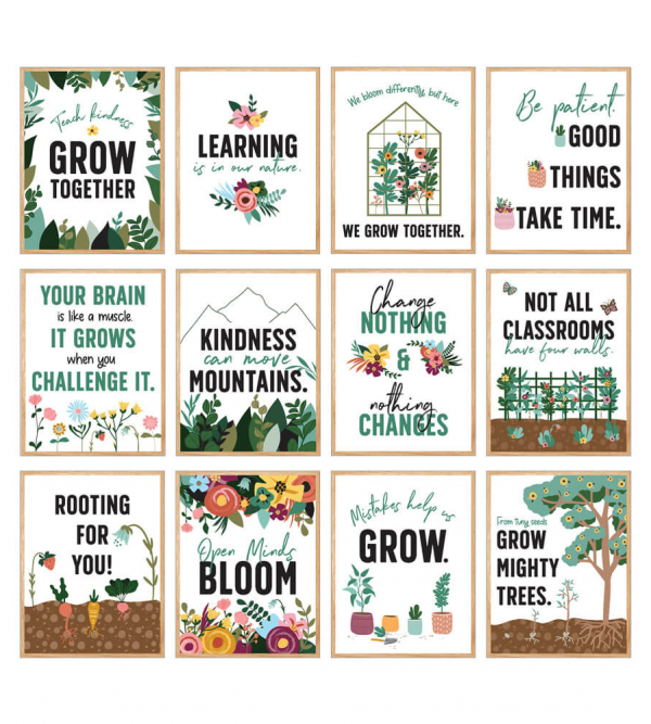 Grow Together Motivational Shape Stickers - Carson-Dellosa Educatio