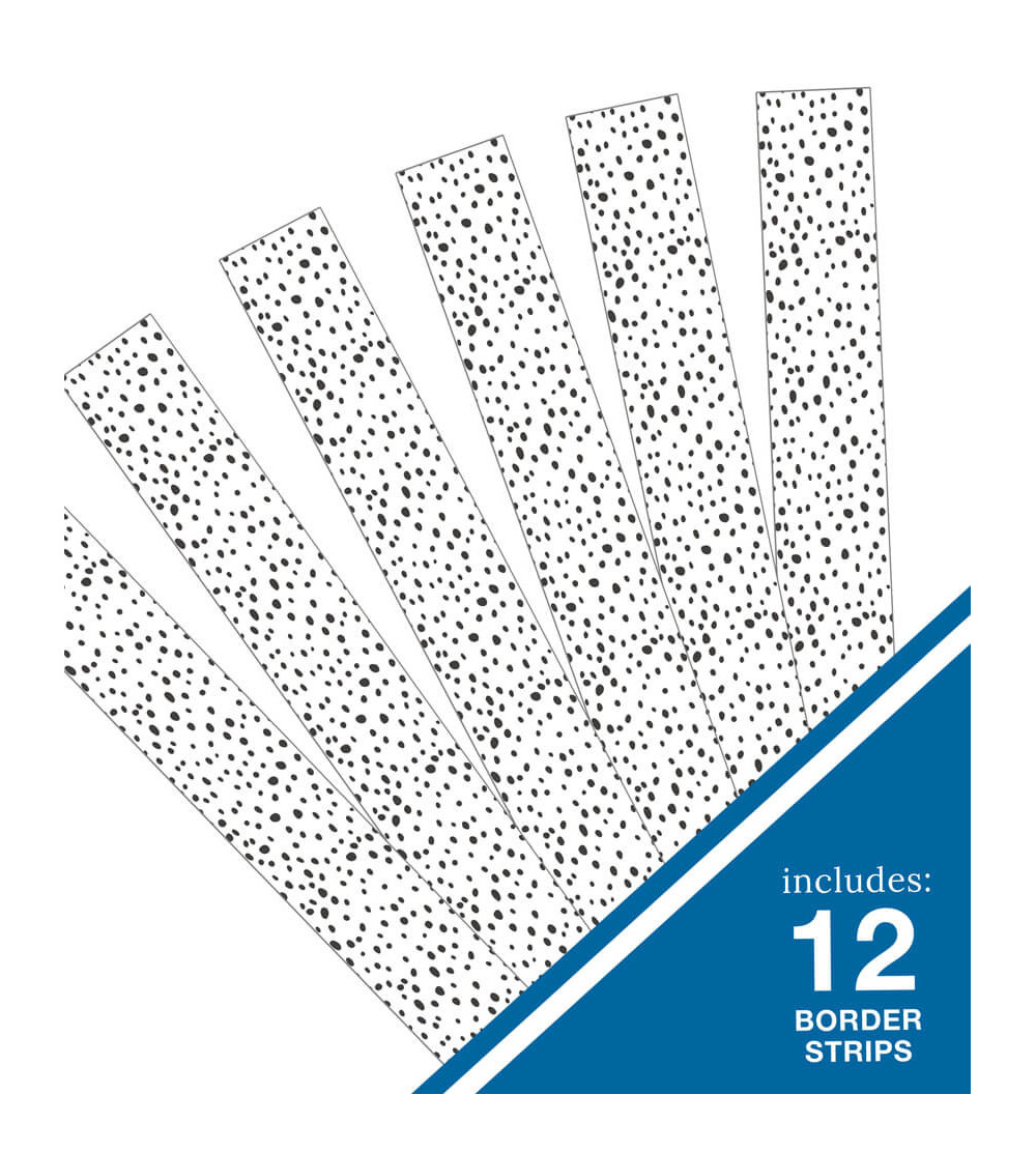 Black Dots Straight Bulletin Board Borders