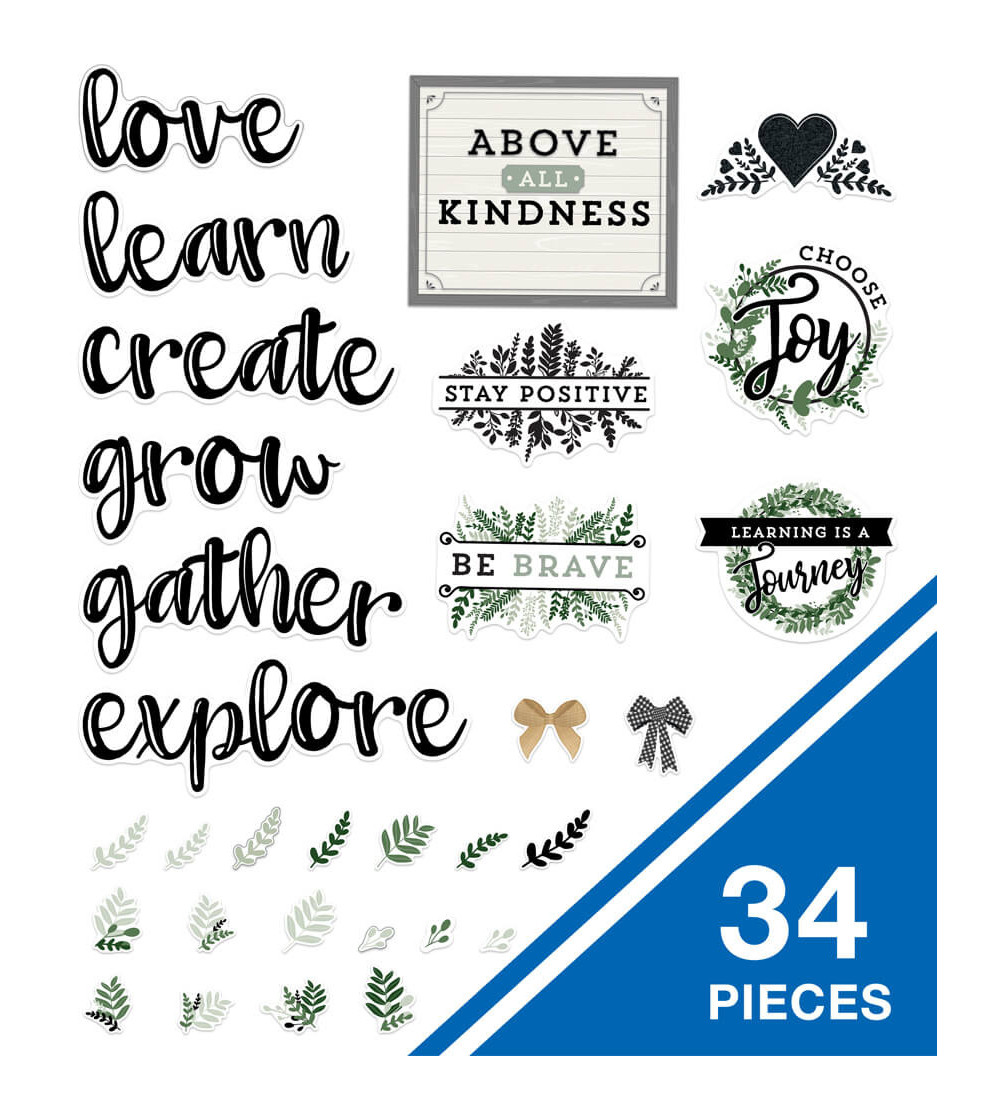 Farmhouse Motivational Signs Bulletin Board Set CarsonDellosa Ed...