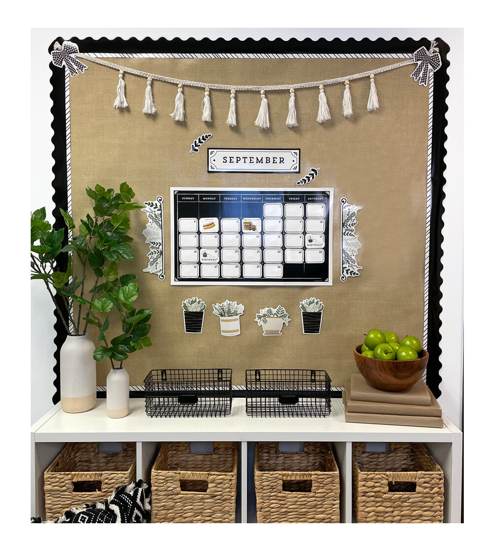 Farmhouse Calendar Bulletin Board Set CarsonDellosa Education®