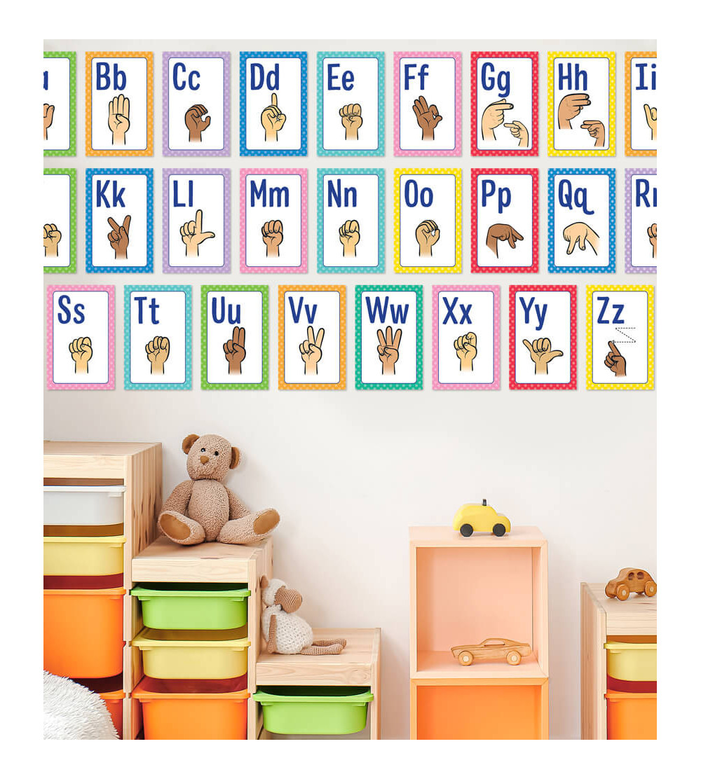 Mini Posters Sign Language Alphabet Poster Set Grade PK5 Carson...