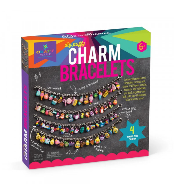 DIY Puffy Charm Bracelets Ann Williams AWMCT153T